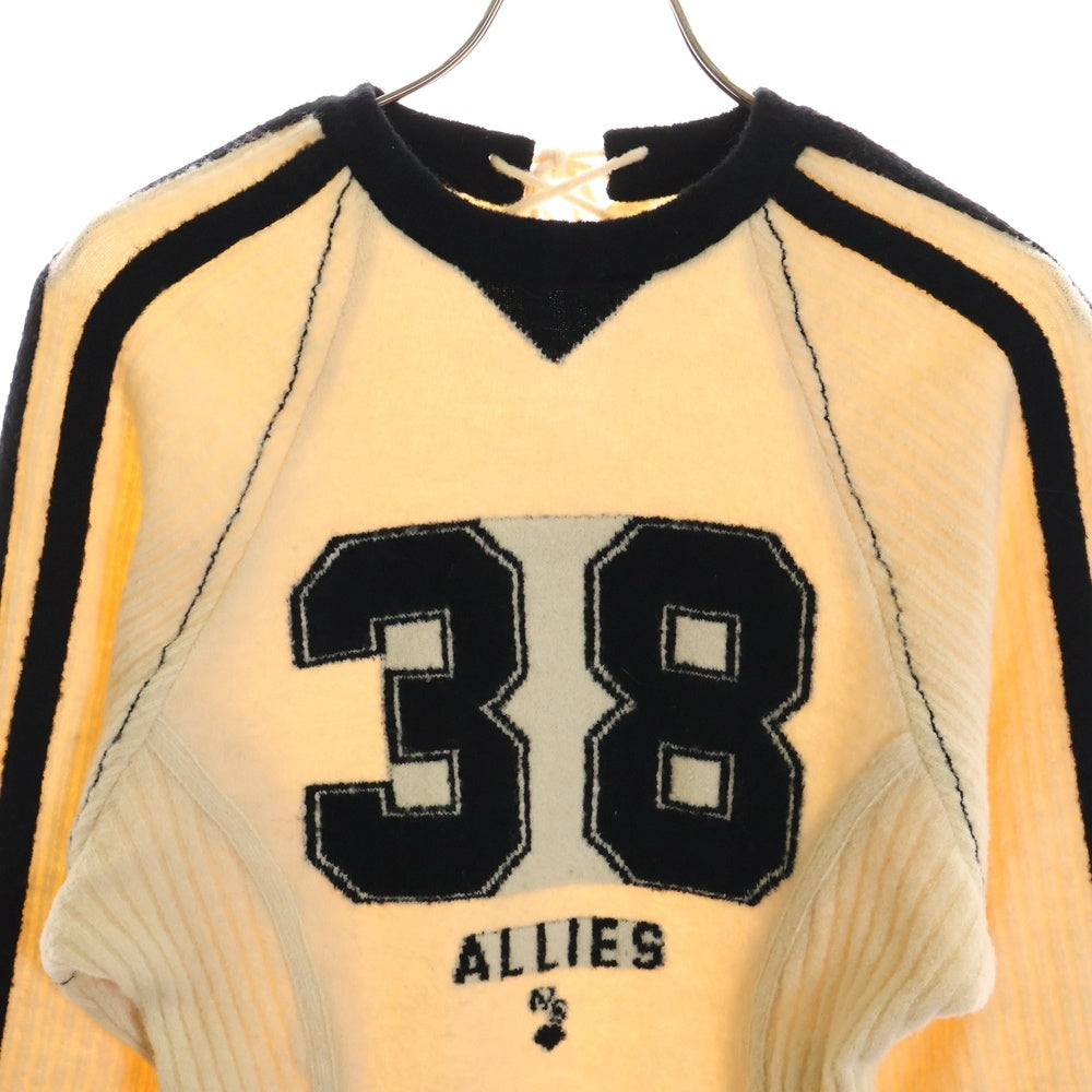 MAISON SPECIAL(メゾンスペシャル ) NUMBERING KNIT BODY SUIT ナンバリング ニット セーター ボディスーツ ベージュ/ブラック 21242365214