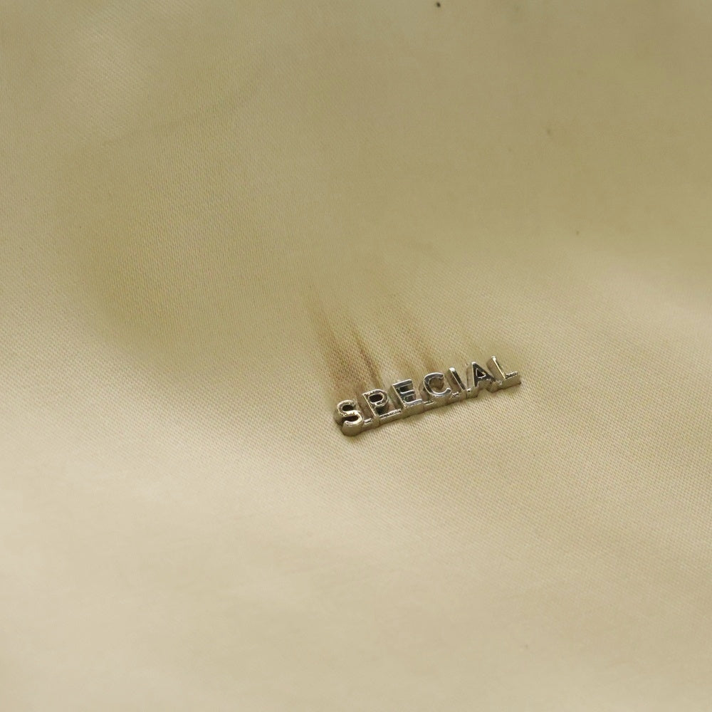 MAISON SPECIAL(メゾンスペシャル ) MANY MS LOGO DRAWSTRING BAG ロゴドローストリングバッグ 巾着 ベージュ