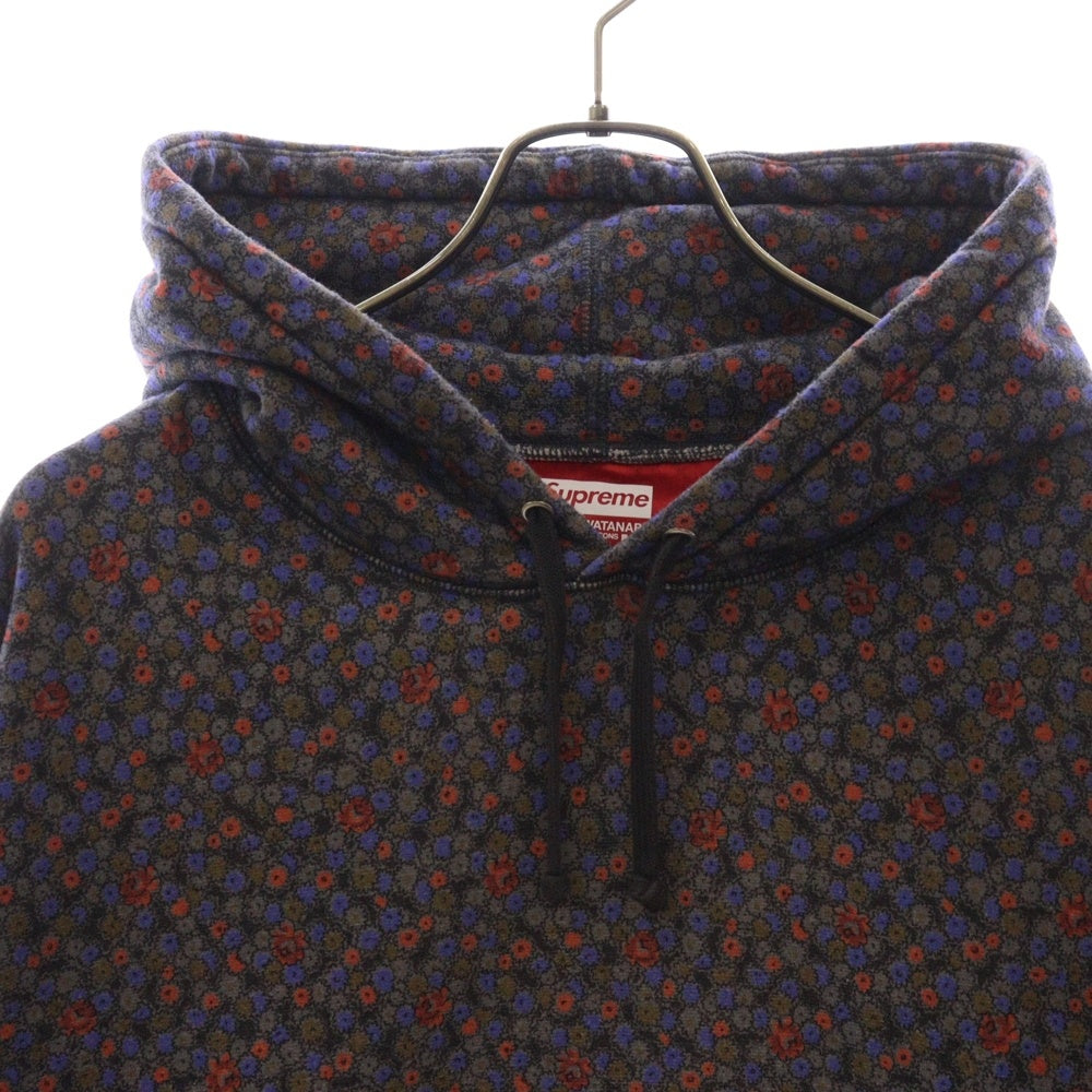 SUPREME(シュプリーム) 21AW × JUNYA WATANABE COMME des GARCONS MAN HOODED SWEATSHIRT Black Flowers ジュンヤ ワタナベ コムデギャルソン マン フーディー プルオーバーパーカー