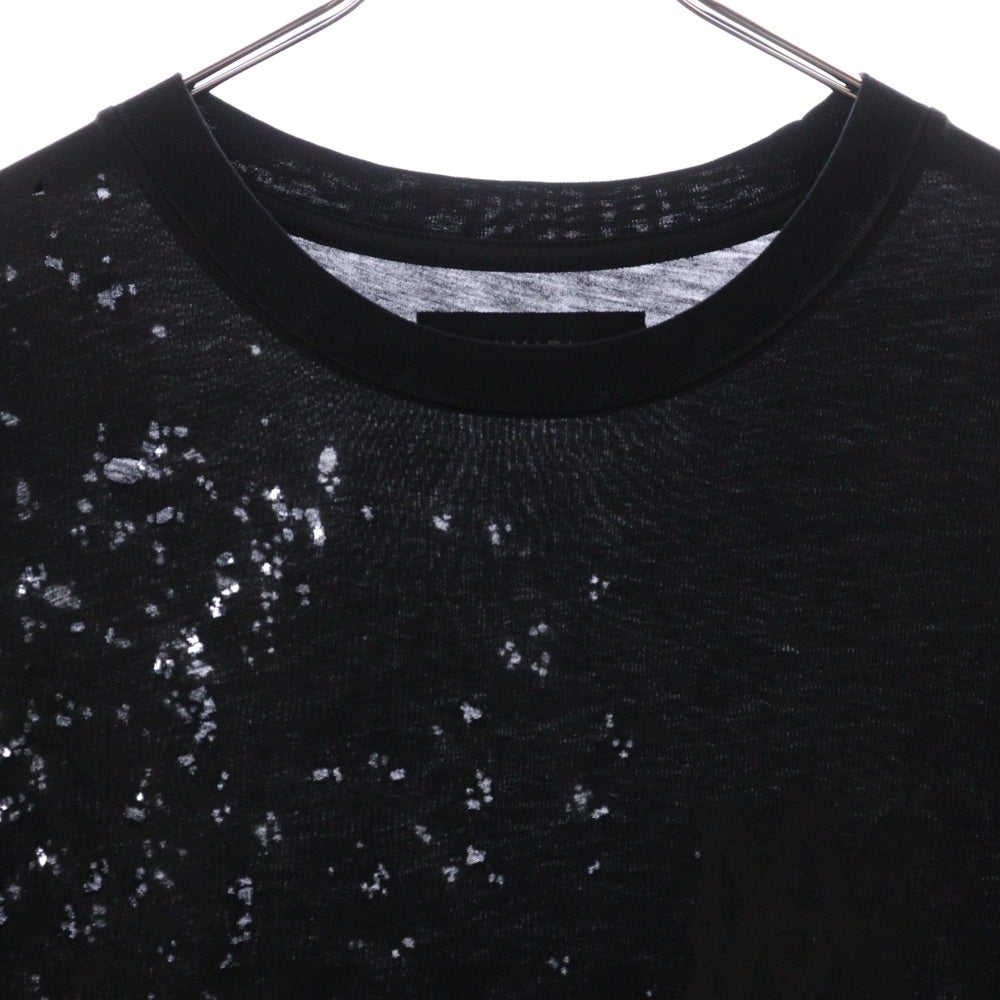 AMIRI(アミリ) 24SS MAロゴプリント ショットガン Tシャツ 半袖カットソー ブラック SRAMJYTE1002SMRBC00