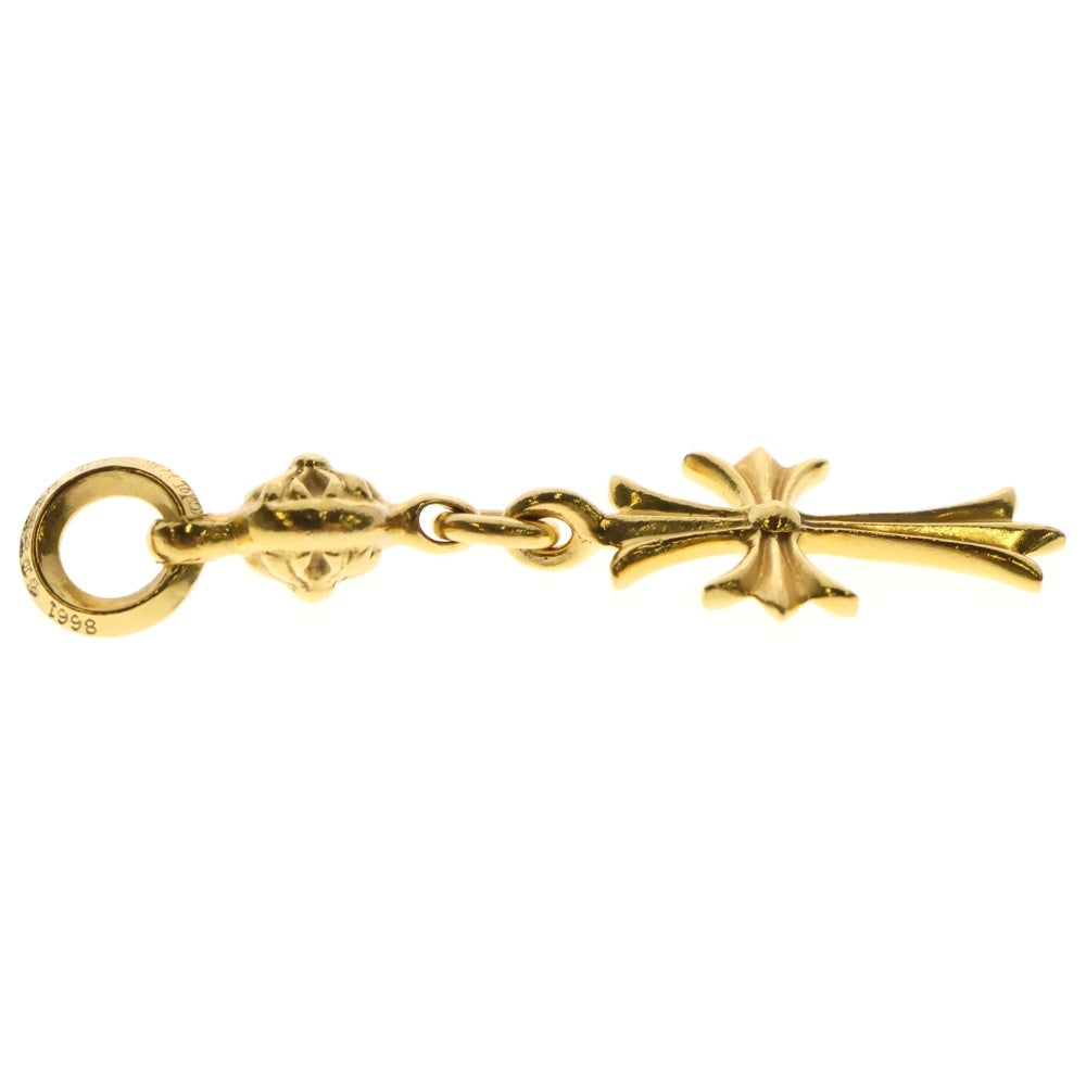 CHROME HEARTS(クロムハーツ) 22K 1BT TNY CH CRS 1ボールタイニーCHクロス チャーム ネックレストップ ゴールド