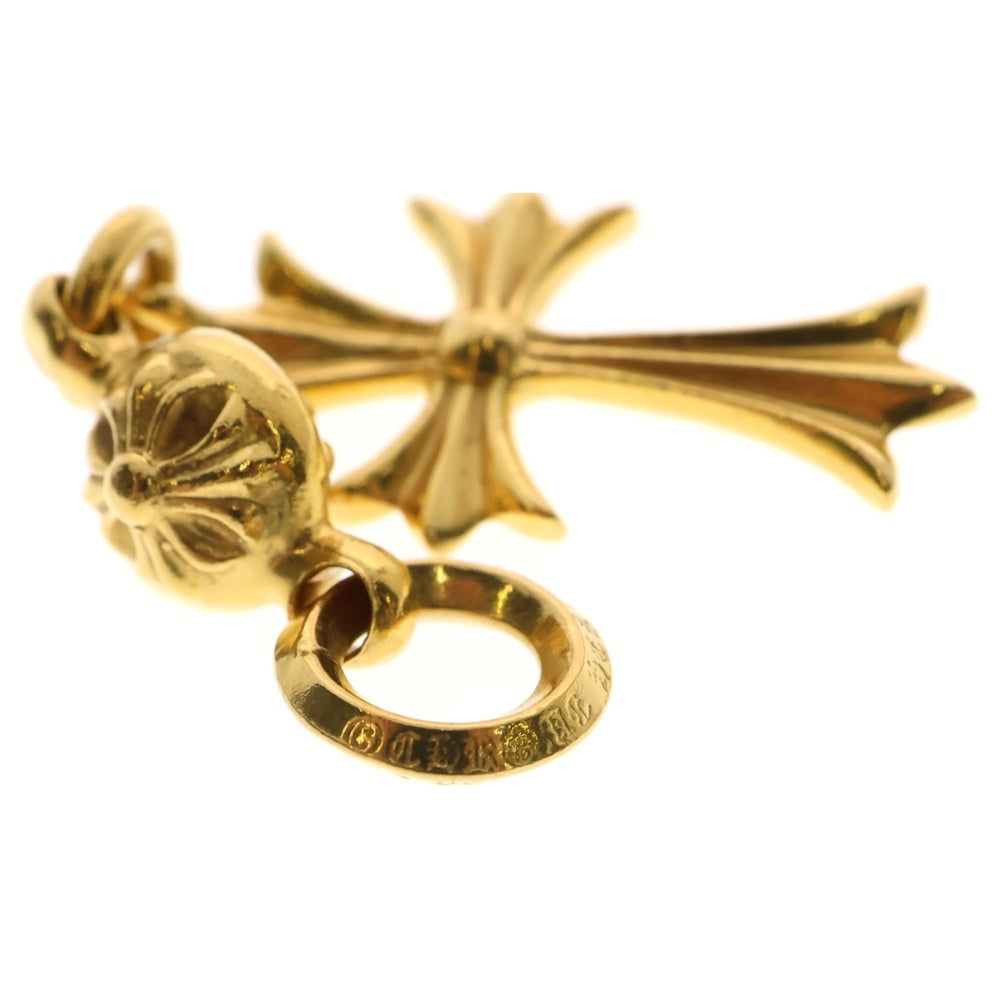 CHROME HEARTS(クロムハーツ) 22K 1BT TNY CH CRS 1ボールタイニーCHクロス チャーム ネックレストップ ゴールド