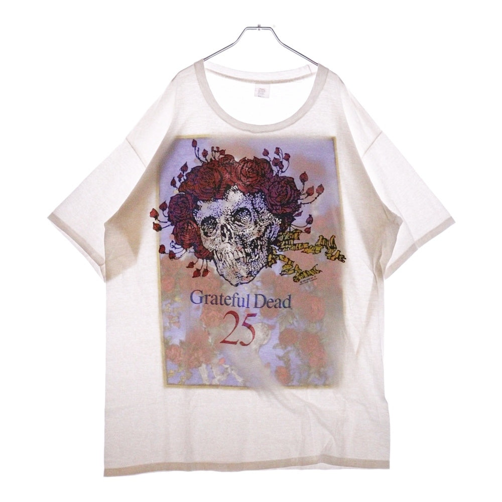 VINTAGE(ヴィンテージ) 90S VINTAGE GRATEFUL DEAD 25TH ヴィンテージ グレートフルデッド 25周年 両面プリント 半袖Tシャツ カットソー ホワイト
