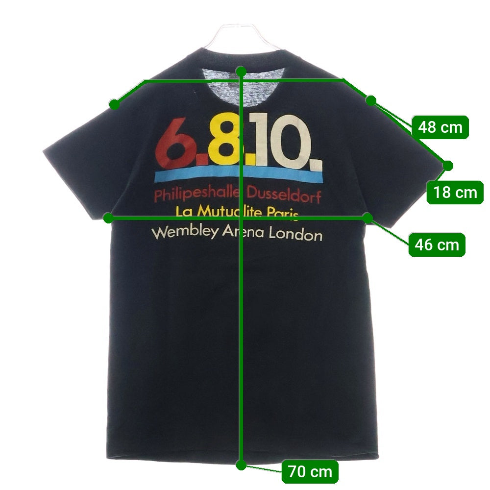 VINTAGE(ヴィンテージ) 80-90S VINTAGE NEWORDER EUROPEAN TOUR ヴィンテージ ニューオーダー ヨーロピアツアー 半袖Tシャツ カットソー ブラック
