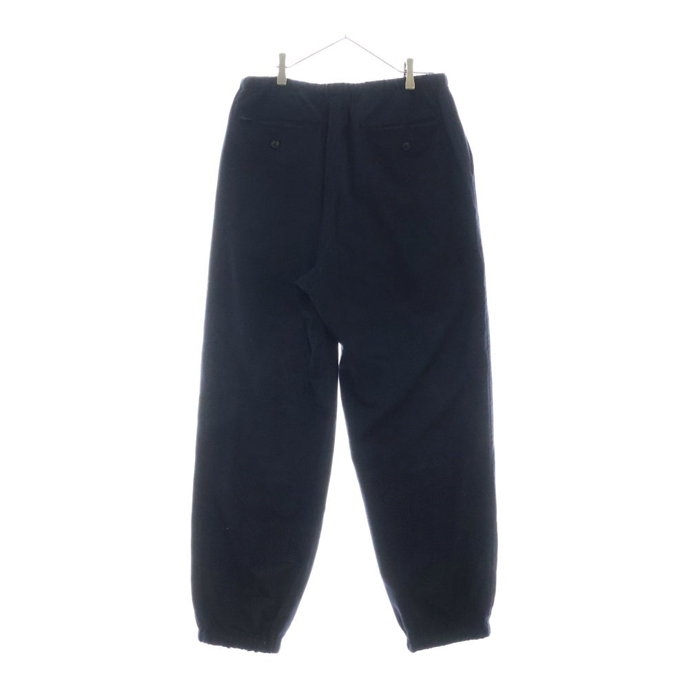 COMOLI(コモリ) 22AW ウールピエラ ドロー ストリング ロング パンツ W03-03007 ネイビー