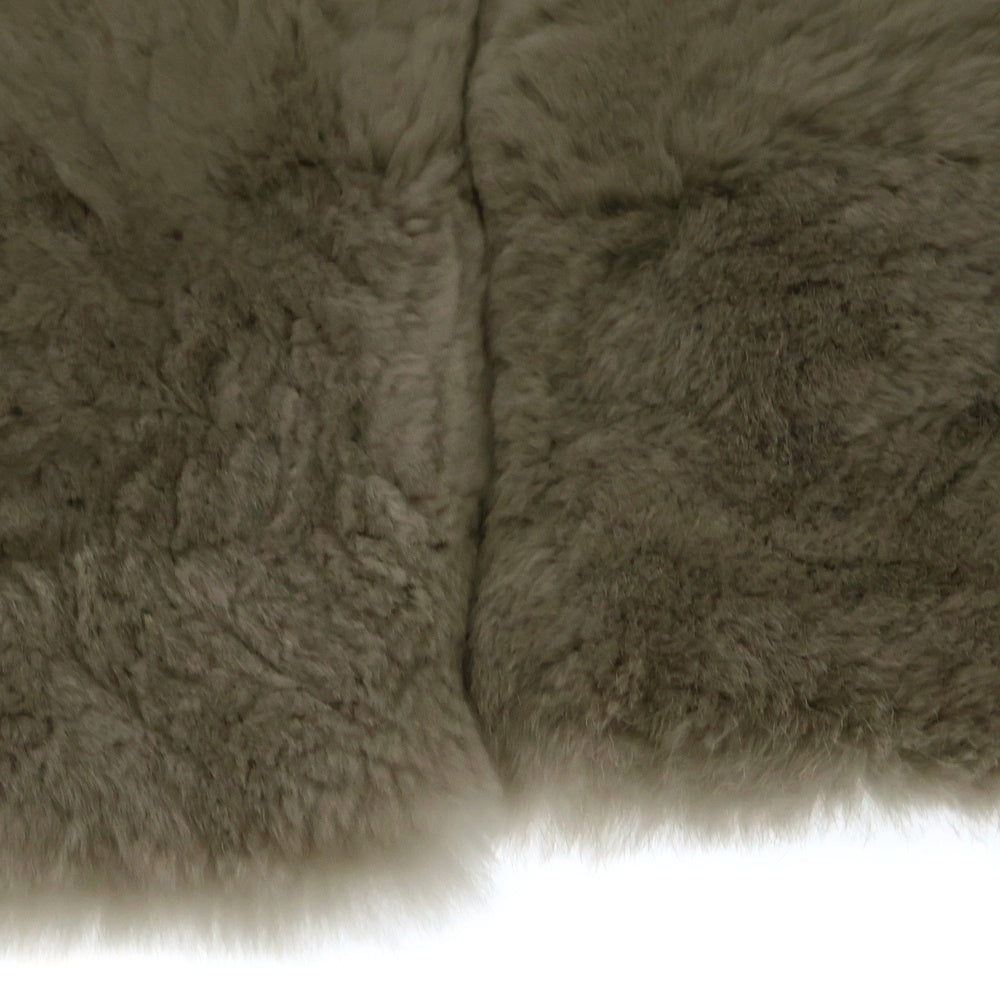 S MAX MARA(エス マックスマーラ) ビジュー付き ラパンマフラー ファースカーフ レディース ベージュ 958607966