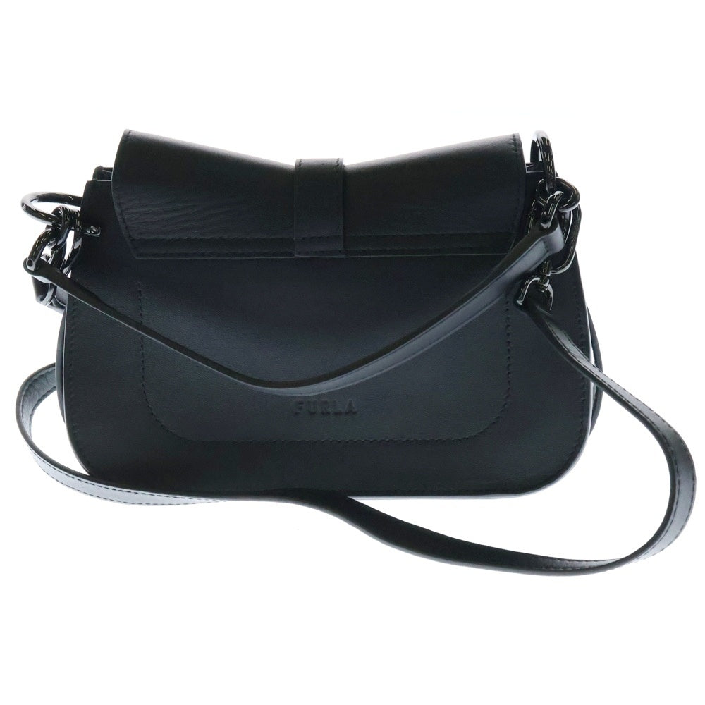 FURLA(フルラ) ショルダーバッグ フロー レザー クロスボディ ブラック レディース WB01032