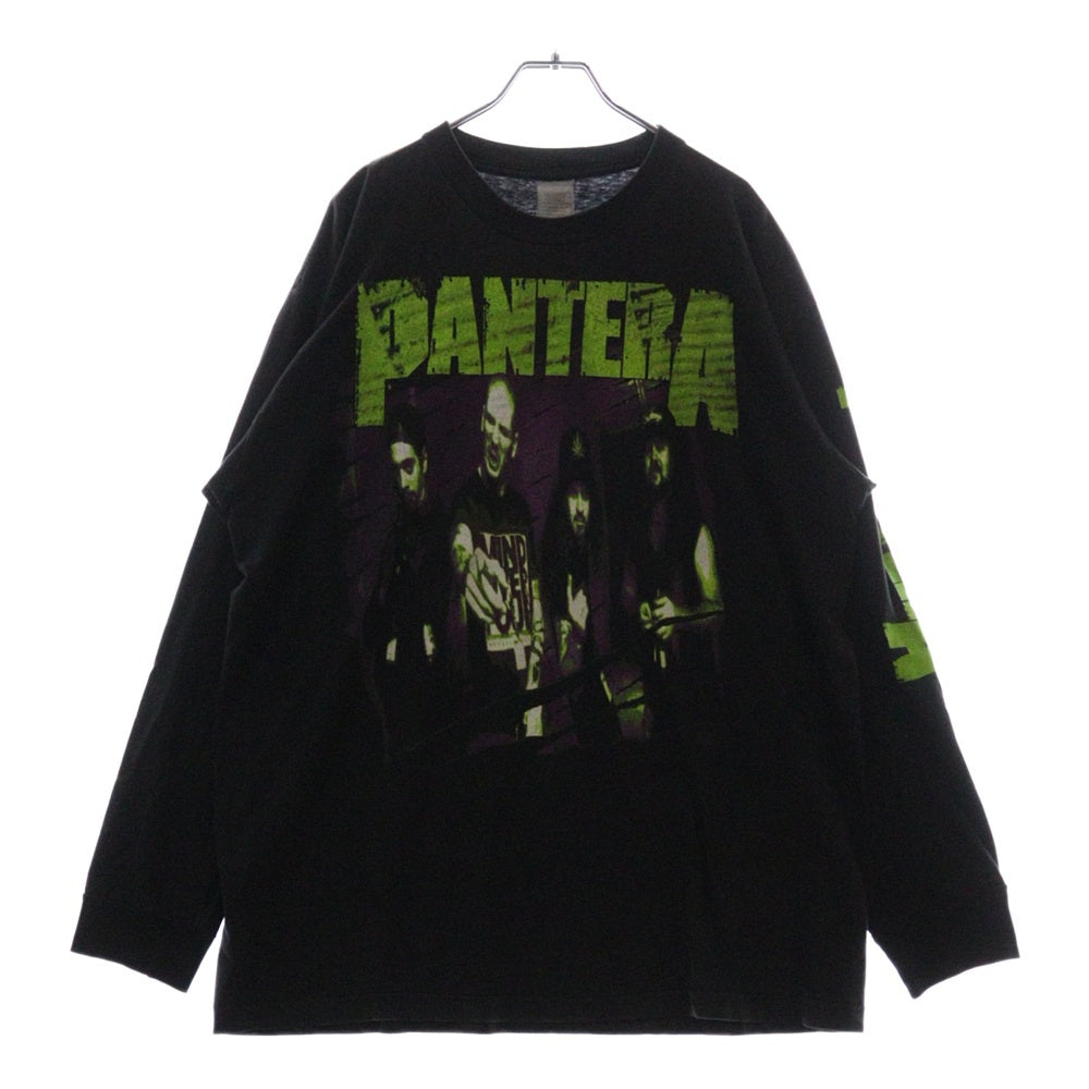 VINTAGE(ヴィンテージ) 90S VINTAGE PANTERA BEYOND DRIVEN ヴィンテージ パンテラ ビヨンド ドリブン 両面プリント ロングスリーブ 長袖Tシャツ カットソー ブラック