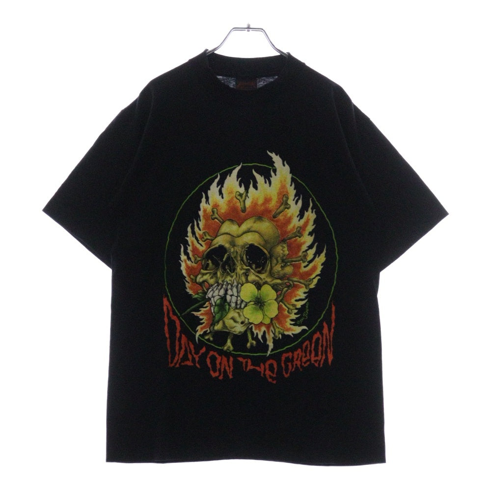 VINTAGE(ヴィンテージ) 90S VINTAGE METALLICA DAY ON THE GREEN TEE ヴィンテージ メタリカ デイオンザグリーン 両面プリント クルーネック 半袖Tシャツ カットソー ブラック