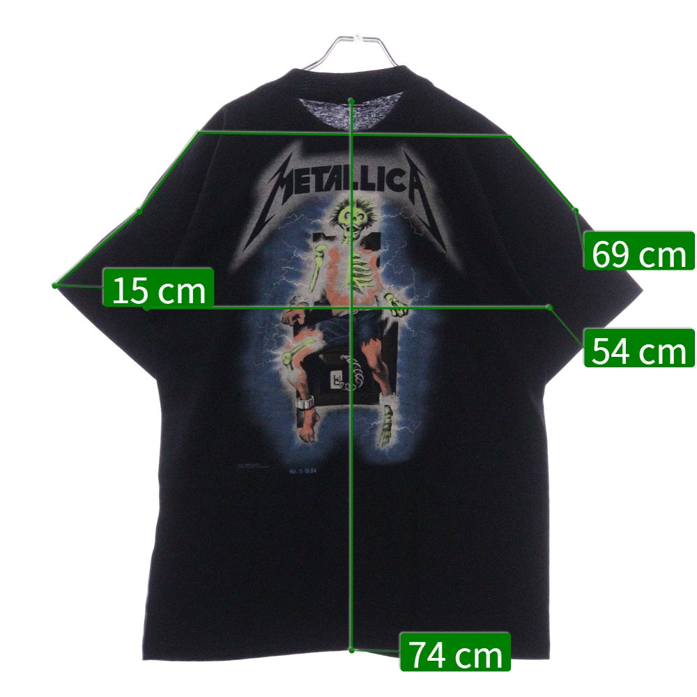VINTAGE(ヴィンテージ) 90S VINTAGE METALLICA KILL'EM ALL TEE TENNESSEE RIVER ヴィンテージ メタリカ 両面プリント クルーネック 半袖Tシャツ カットソー ブラック