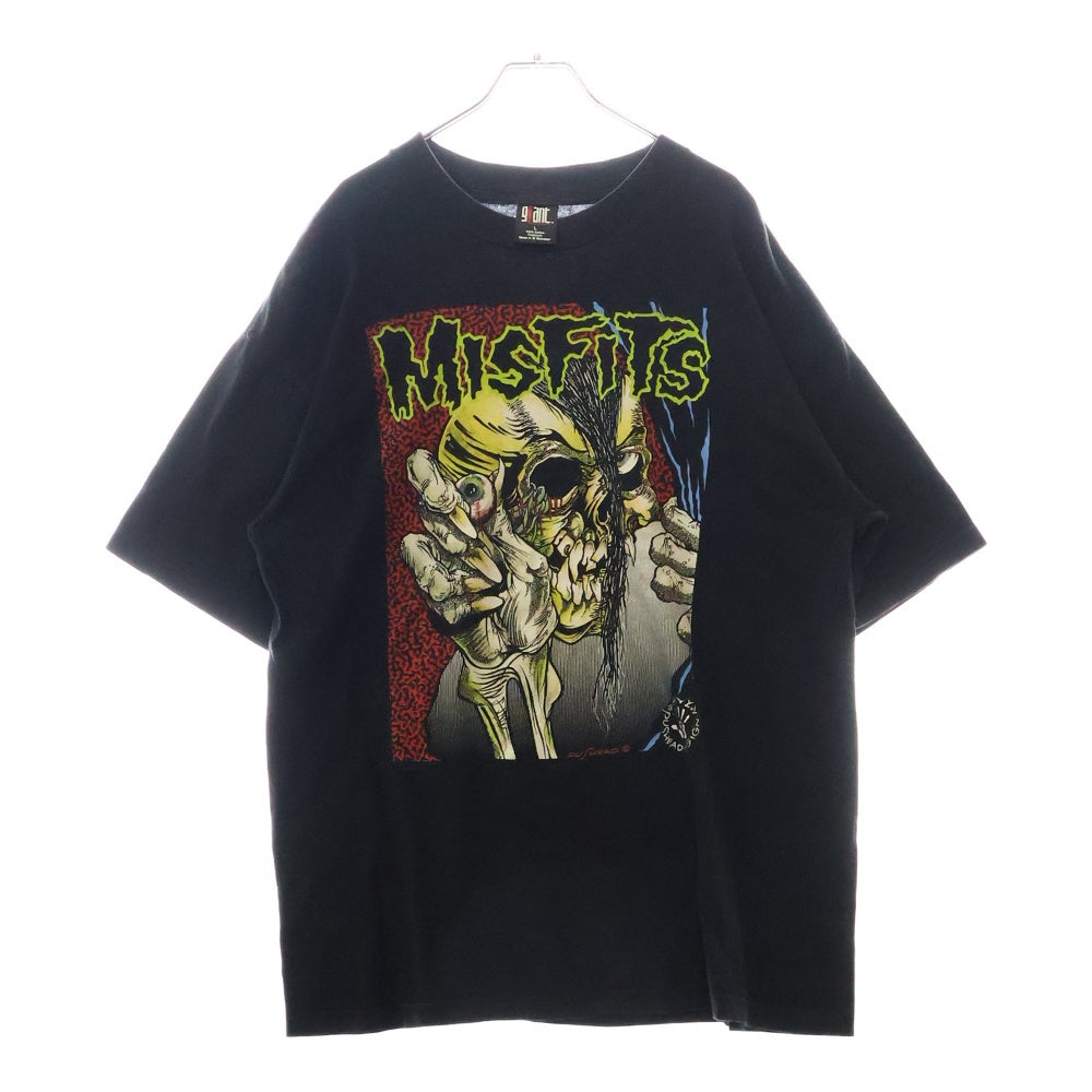 VINTAGE(ヴィンテージ) 90S VINTAGE MISFITS PASHEAD TEE ヴィンテージ ミスフィッツ パスヘッド フロントプリント クルーネック 半袖Tシャツ カットソー ブラック