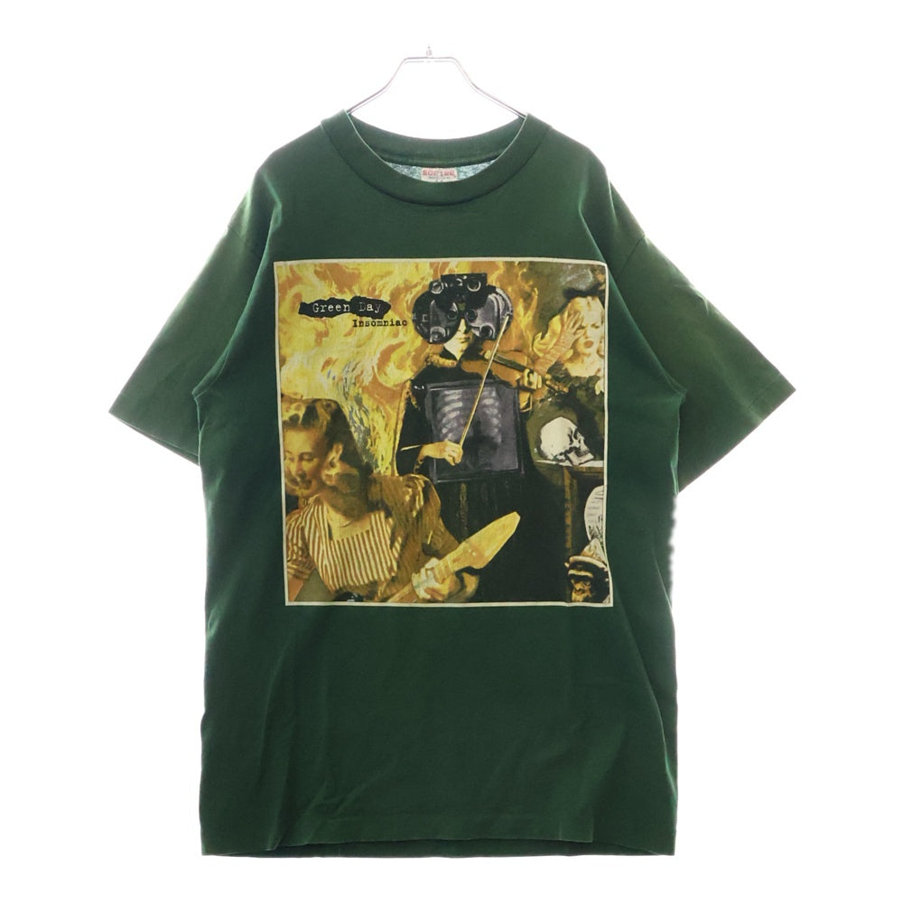 VINTAGE(ヴィンテージ) 90s VINTAGE GREEN DAY INSOMNIAC TEE ヴィンテージ グリーンデイ 両面プリント クルーネック 半袖Tシャツ カットソー グリーン