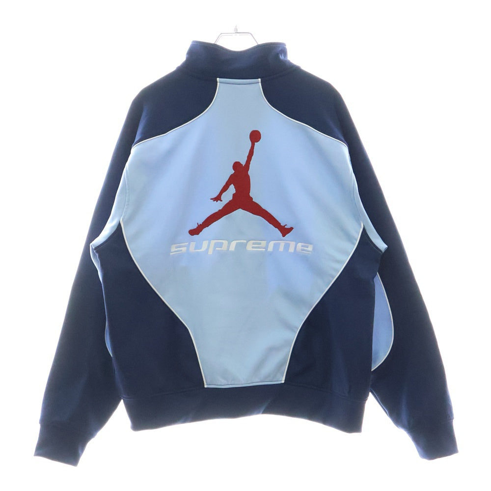 SUPREME(シュプリーム) 24AW ×Jordan Tricot Track Jacket ジョーダン トリコット ジップアップトラックジャケット ブルー HF0830-436