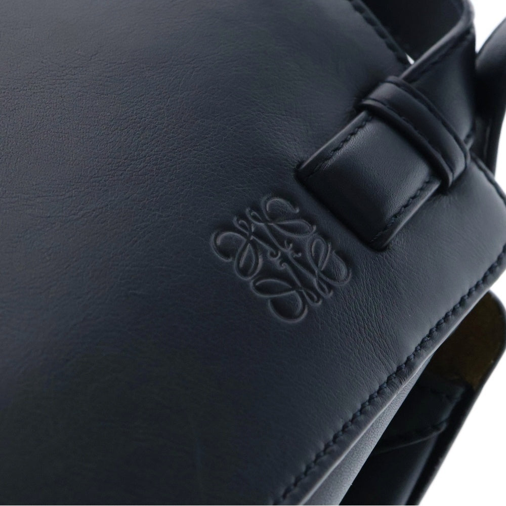 LOEWE(ロエベ) ハンモックナゲット 2Way レザー ショルダー ハンドバッグ レディース ネイビー