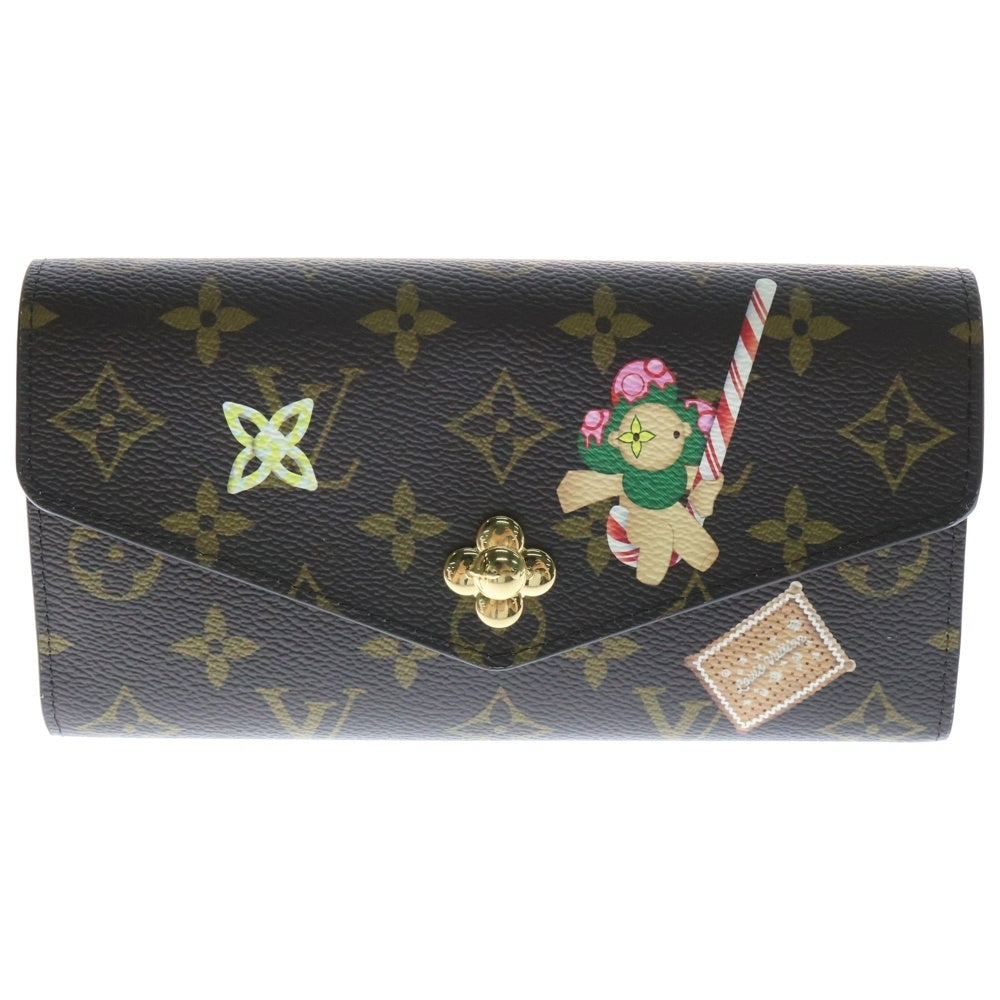 LOUIS VUITTON(ルイヴィトン) ポルトフォイユ サラ NM モノグラム ヴィヴィエンヌ キャンディ ファクトリー スナップボタン ロングウォレット 長財布 ブラウン M12207 RFID