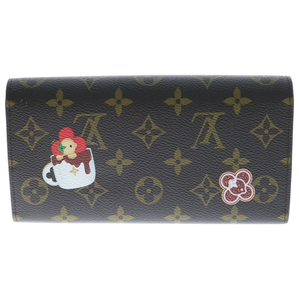 LOUIS VUITTON(ルイヴィトン) ポルトフォイユ サラ NM モノグラム ヴィヴィエンヌ キャンディ ファクトリー スナップボタン ロングウォレット 長財布 ブラウン M12207 RFID