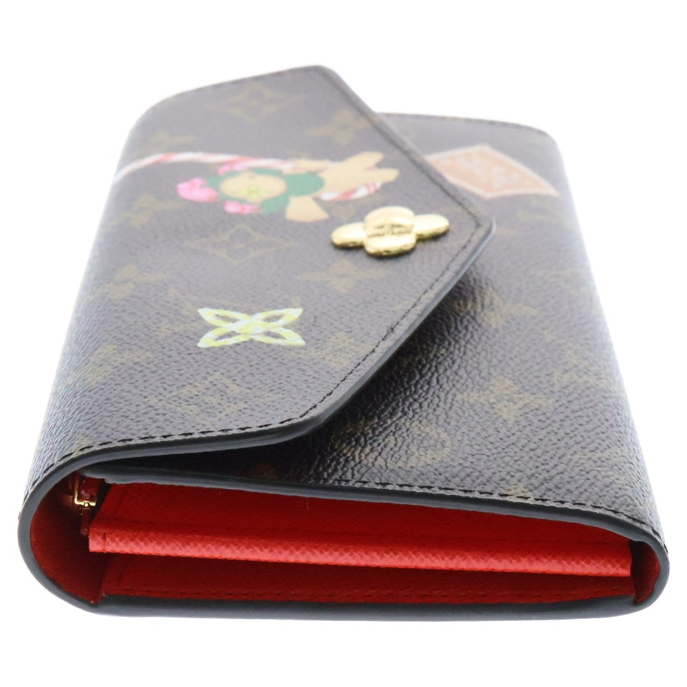 LOUIS VUITTON(ルイヴィトン) ポルトフォイユ サラ NM モノグラム ヴィヴィエンヌ キャンディ ファクトリー スナップボタン ロングウォレット 長財布 ブラウン M12207 RFID