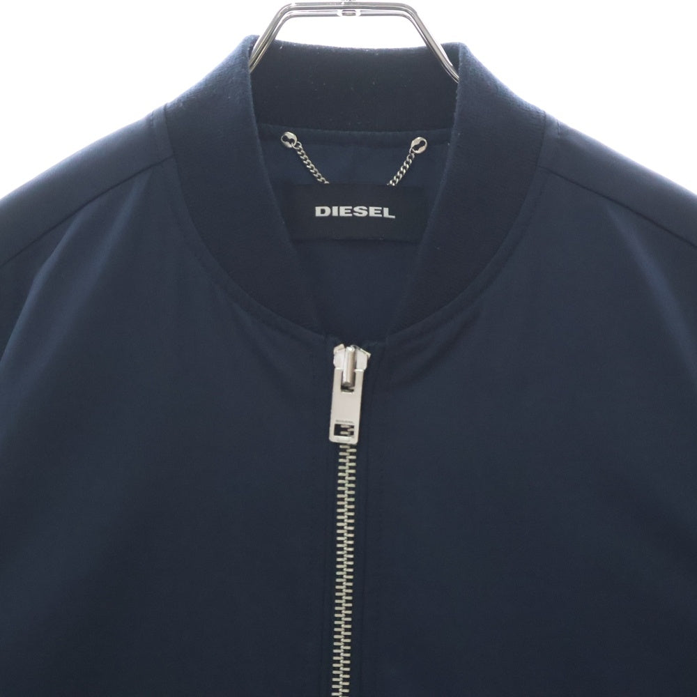 DIESEL(ディーゼル) MA-1 フライトジャケット ジップアップブルゾン ネイビー