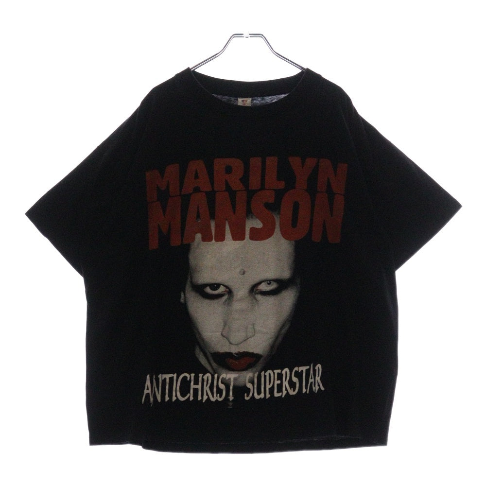 VINTAGE(ヴィンテージ) 90S VINTAGE MARILYN MANSON ANTICHRIST SUPERSTAR BOOTLEG ブートレグ マリリンマンソン アンチクライストスーパースター 両面プリント 半袖Tシャツ