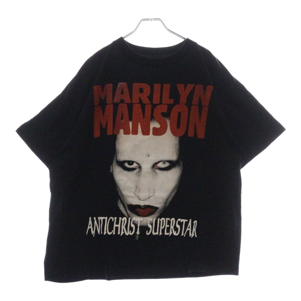 VINTAGE(ヴィンテージ) 90S VINTAGE MARILYN MANSON ANTICHRIST SUPERSTAR BOOTLEG ブートレグ マリリンマンソン アンチクライストスーパースター 両面プリント 半袖Tシャツ