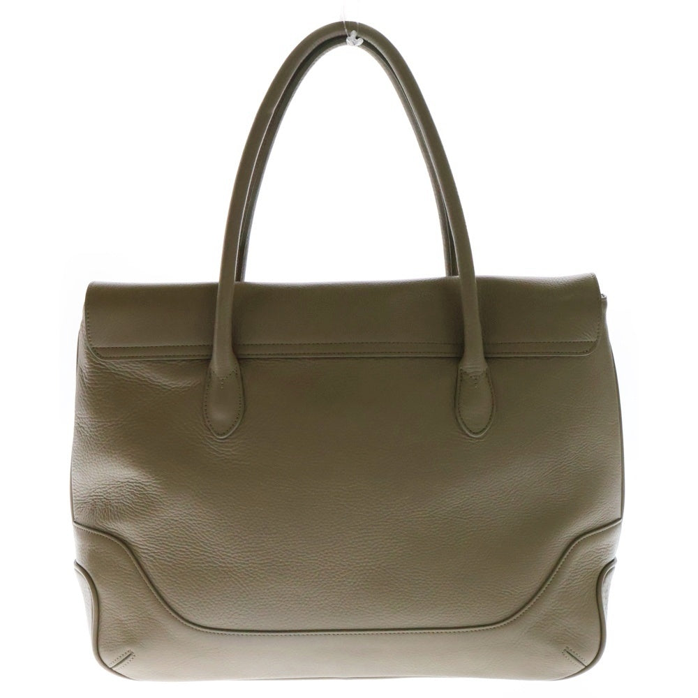 PELLE MORBIDA(ペッレ モルビダ) Maiden Voyage メイデンボヤージュ レザー ハンド フラップトートバッグ ベージュ