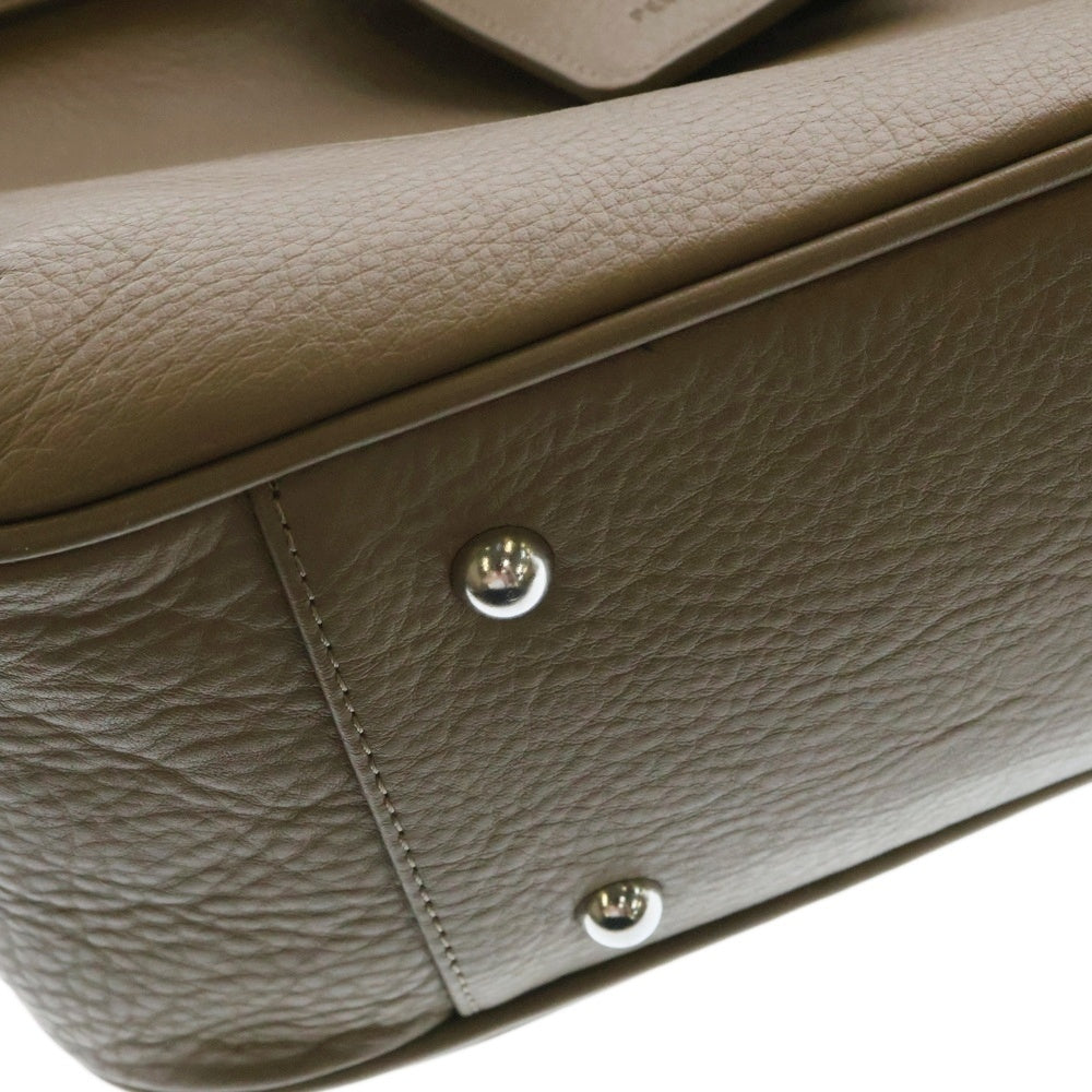 PELLE MORBIDA(ペッレ モルビダ) Maiden Voyage メイデンボヤージュ レザー ハンド フラップトートバッグ ベージュ