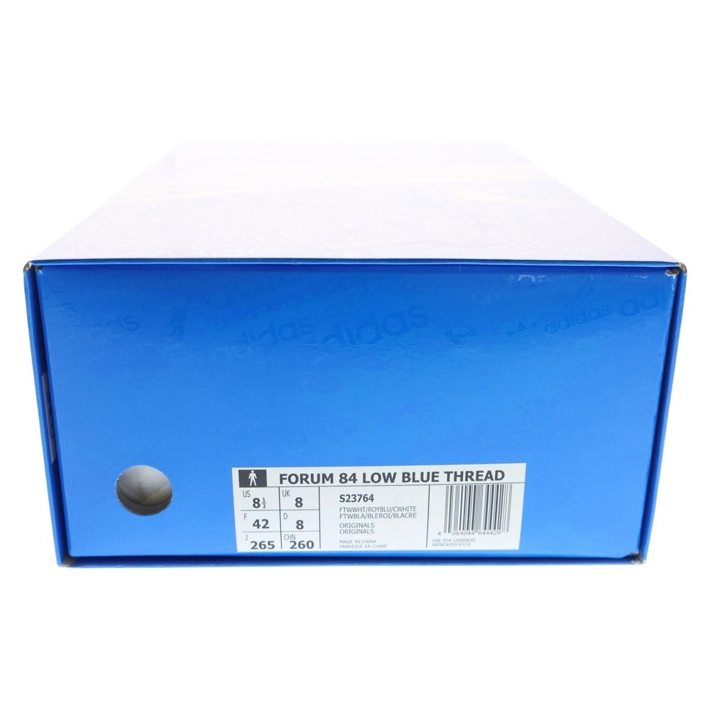 adidas(アディダス) FORUM 84 LOW フォーラム84 ローカットスニーカー ホワイト/ブルー US8.5/26.5cm S23764