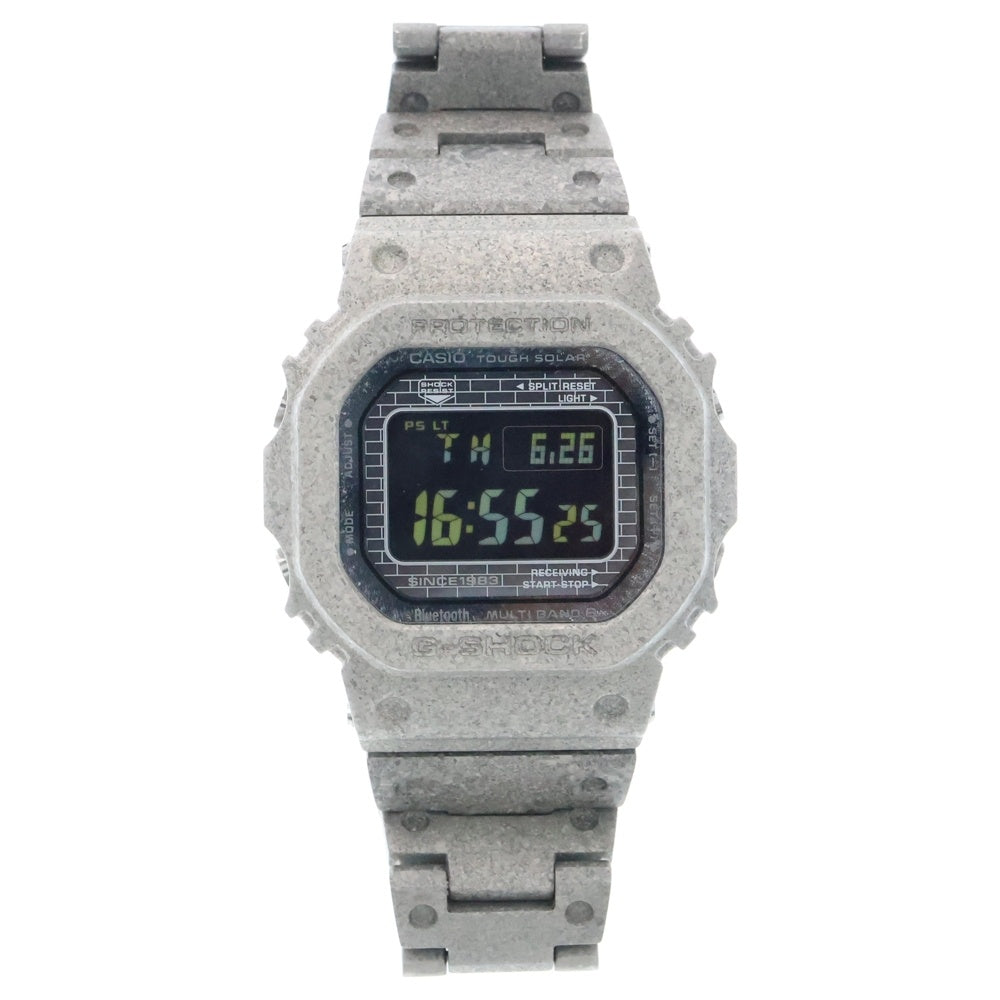 CASIO G-SHOCK(カシオ ジーショック) RECRYSTALLIZED リクリスタライズド 40周年記念 フルメタル デジタル ソーラー 腕時計 シルバー GMW-B5000PS-9SR