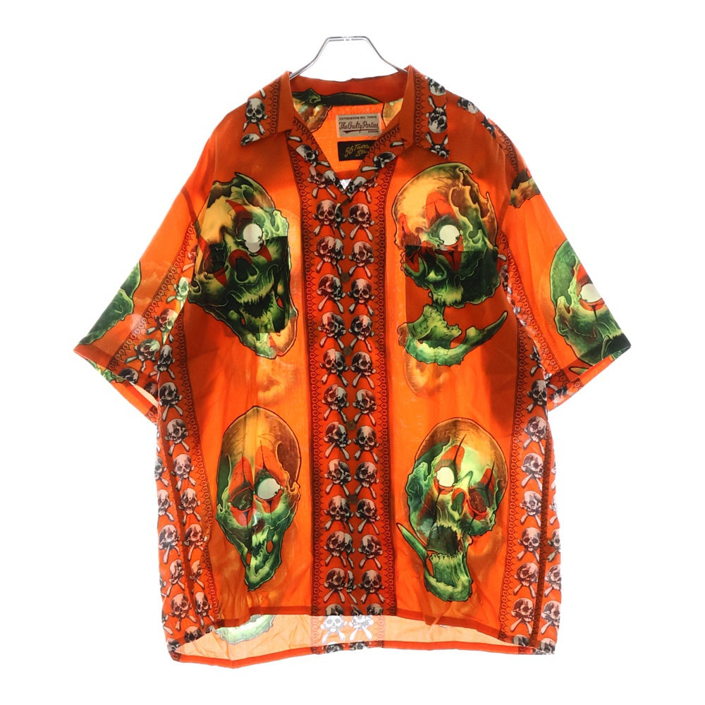 WACKO MARIA(ワコマリア) 21SS ×56 TATTOO STUDIO S/S HAWAIIAN SHIRT 56 タトゥー スタジオ ショートスリーブ ハワイアン 半袖シャツ オレンジ/グリーン 56TS-WM-HI06