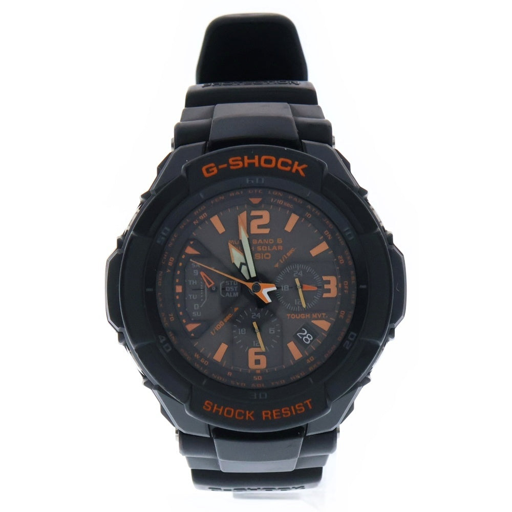 CASIO G-SHOCK(カシオ ジーショック) スカイコックピット クロノグラフ ソーラー 腕時計 ブラック GW-3000B-1AJF