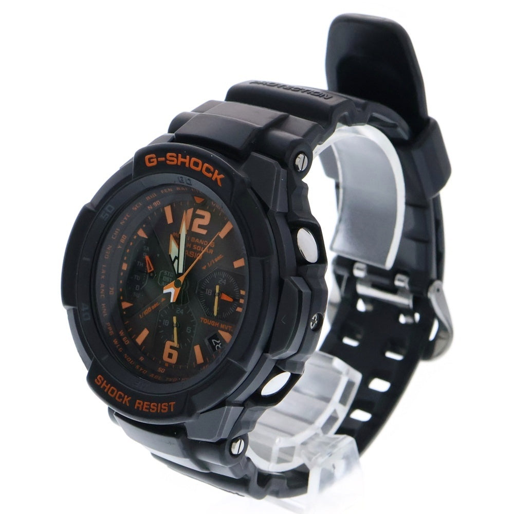 CASIO G-SHOCK(カシオ ジーショック) スカイコックピット クロノグラフ ソーラー 腕時計 ブラック GW-3000B-1AJF