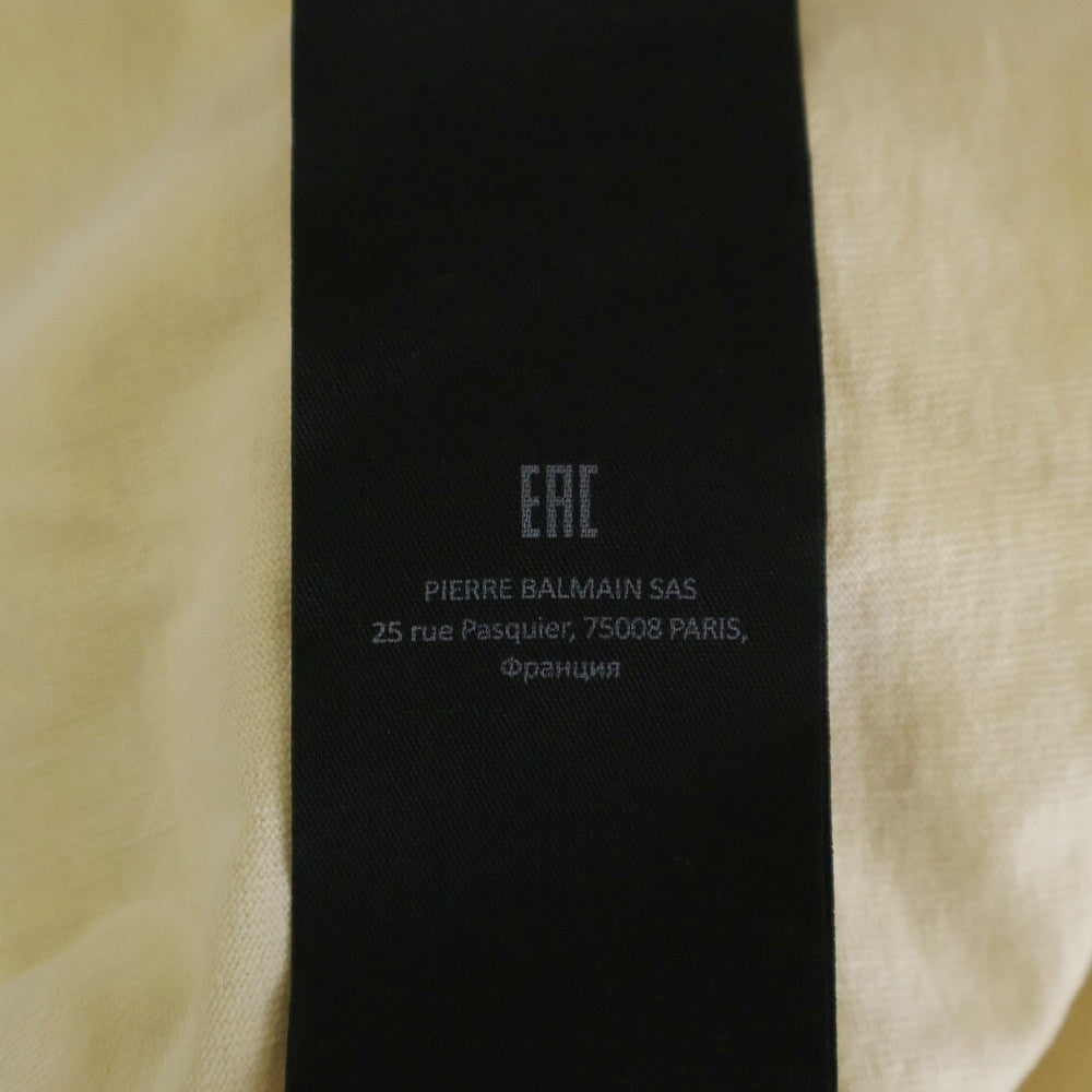 BALMAIN(バルマン) 24SS WESTAN PRINT T-SHIRT ウエスタン プリント クルーネック カットソー 半袖Tシャツ ホワイト 41.CH1EG000GD28