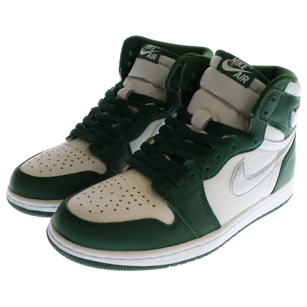 NIKE(ナイキ) AIR JORDAN 1 RETRO HIGH OG エアジョーダン1 ゴージ グリーン ハイカットスニーカー ホワイト/グリーン US8/26.0cm DZ5485-303