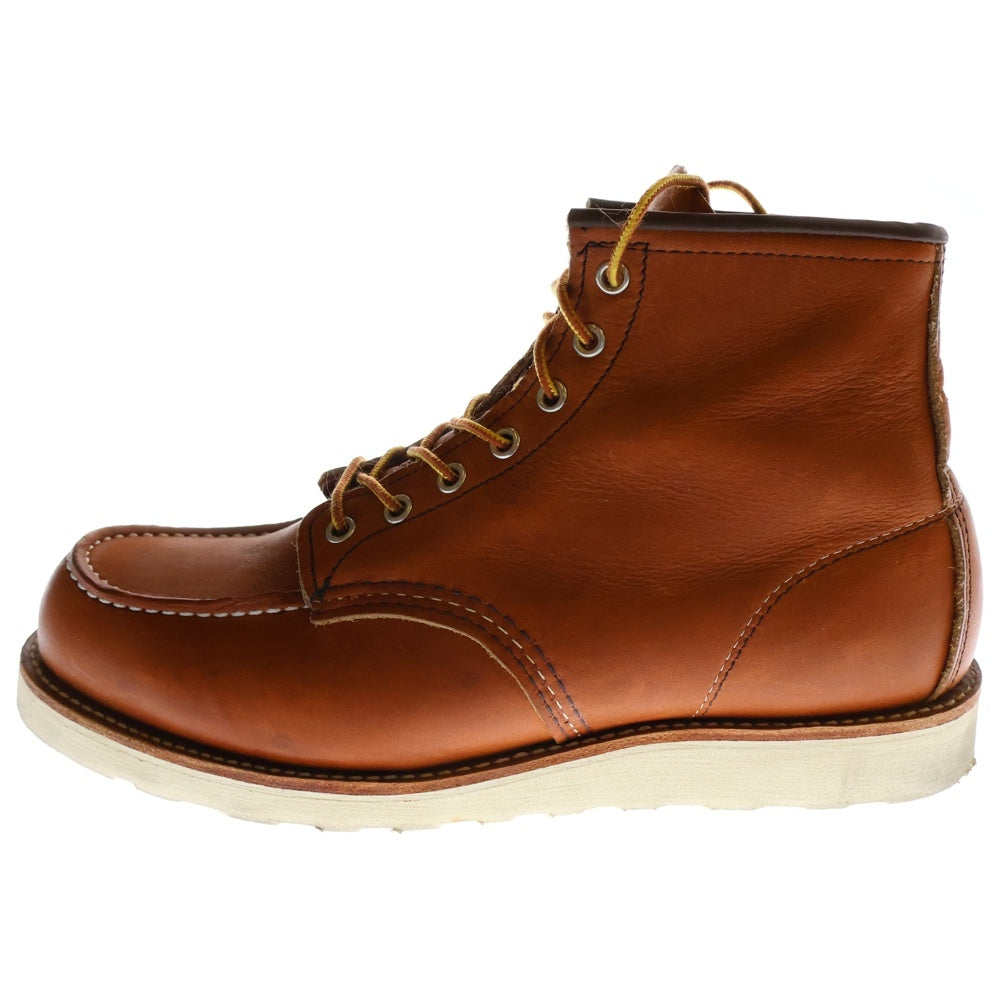 RED WING(レッド ウイング) 現行タグ 6‐INCH CLASSIC MOC IRISH SETTER 6インチ クラシックモック レザー ハイカットブーツ アイリッシュセッター ブラウン US9.5/27.5cm 00875-3