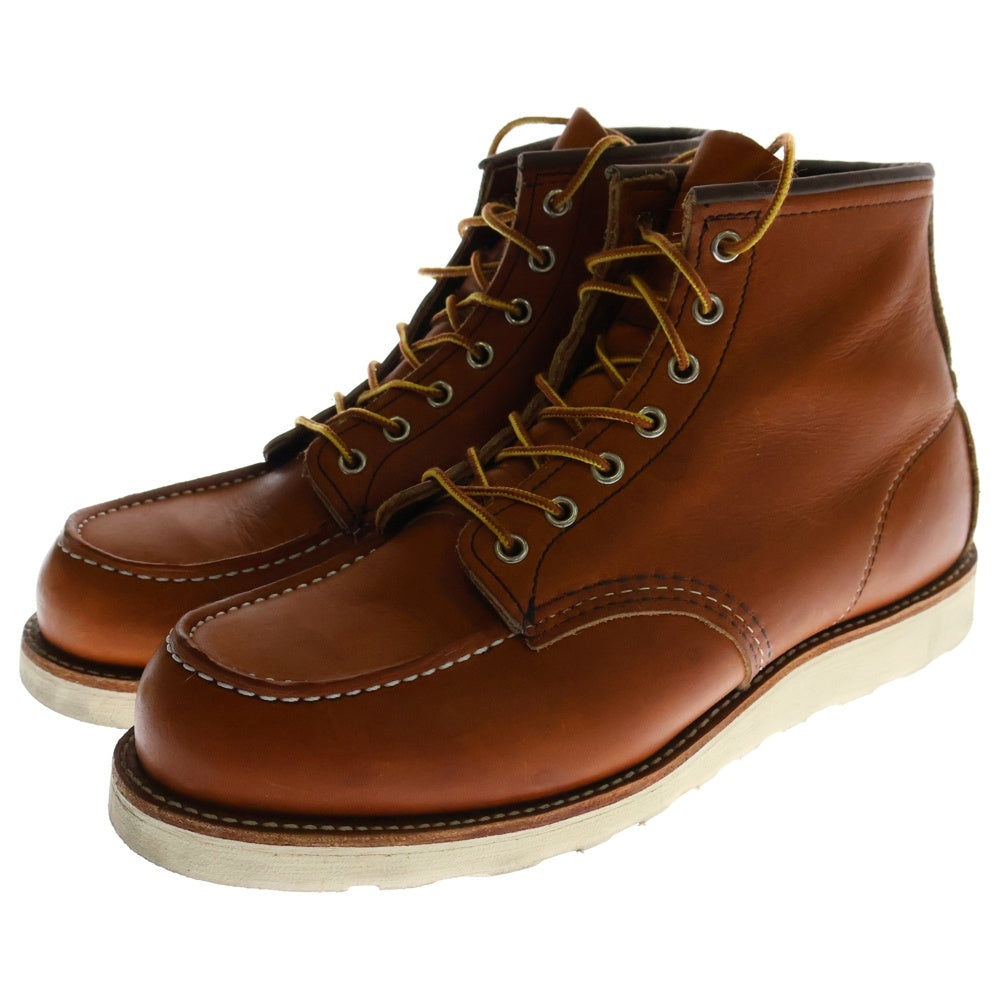 RED WING(レッド ウイング) 現行タグ 6‐INCH CLASSIC MOC IRISH SETTER 6インチ クラシックモック レザー ハイカットブーツ アイリッシュセッター ブラウン US9.5/27.5cm 00875-3