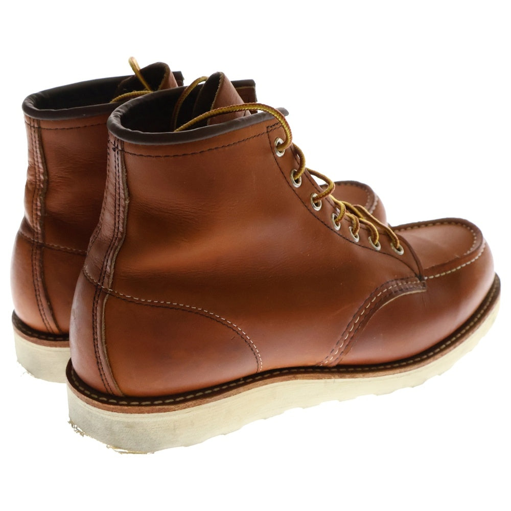 RED WING(レッド ウイング) 現行タグ 6‐INCH CLASSIC MOC IRISH SETTER 6インチ クラシックモック レザー ハイカットブーツ アイリッシュセッター ブラウン US9.5/27.5cm 00875-3