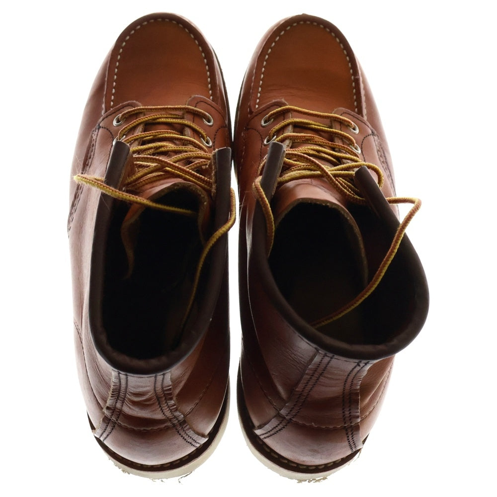 RED WING(レッド ウイング) 現行タグ 6‐INCH CLASSIC MOC IRISH SETTER 6インチ クラシックモック レザー ハイカットブーツ アイリッシュセッター ブラウン US9.5/27.5cm 00875-3