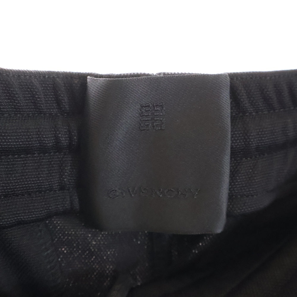 GIVENCHY(ジバンシィ) 4G Spray Band Trackpants スプレーバンド サイドロゴプリント トラックパンツ ジャージ ブラック BM50ZM30Q6