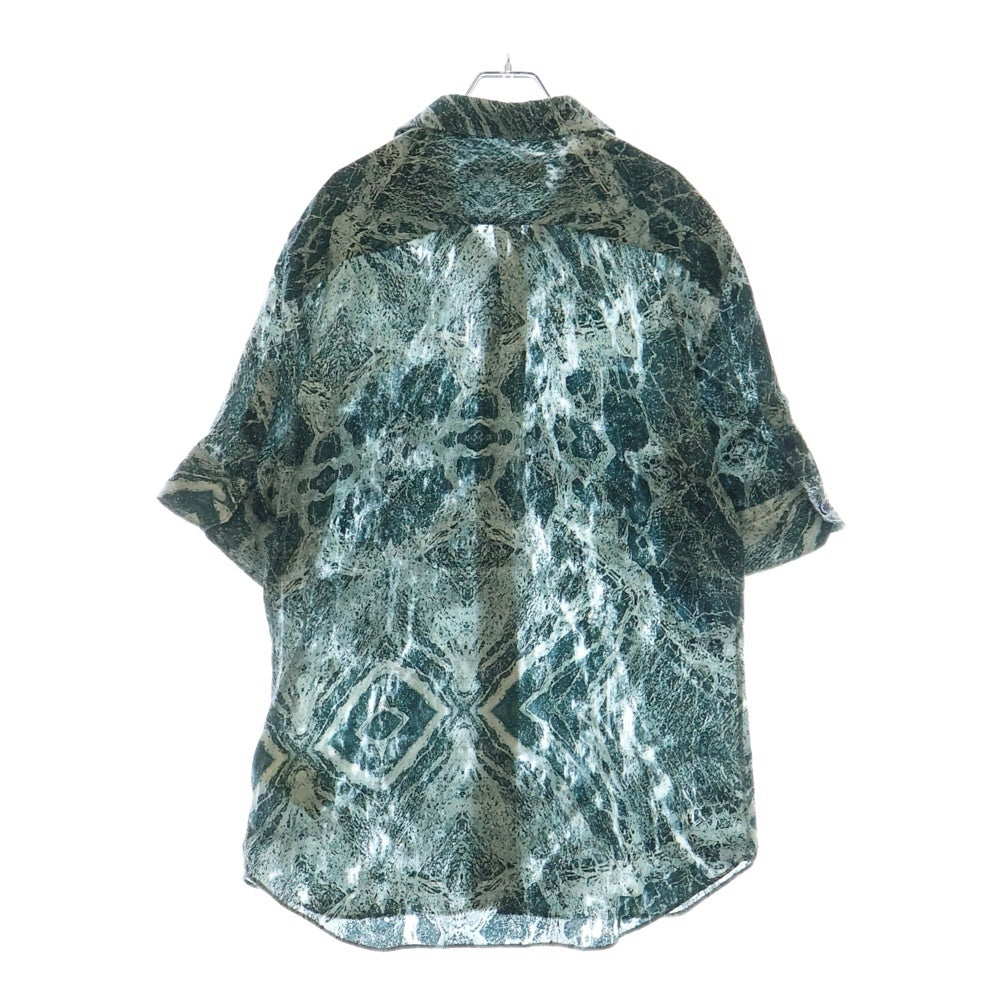 LOUIS VUITTON(ルイヴィトン) 21AW ソルトプリント マーブル レギュラーカラー 半袖シャツ RM212 FS1 HLS72W
