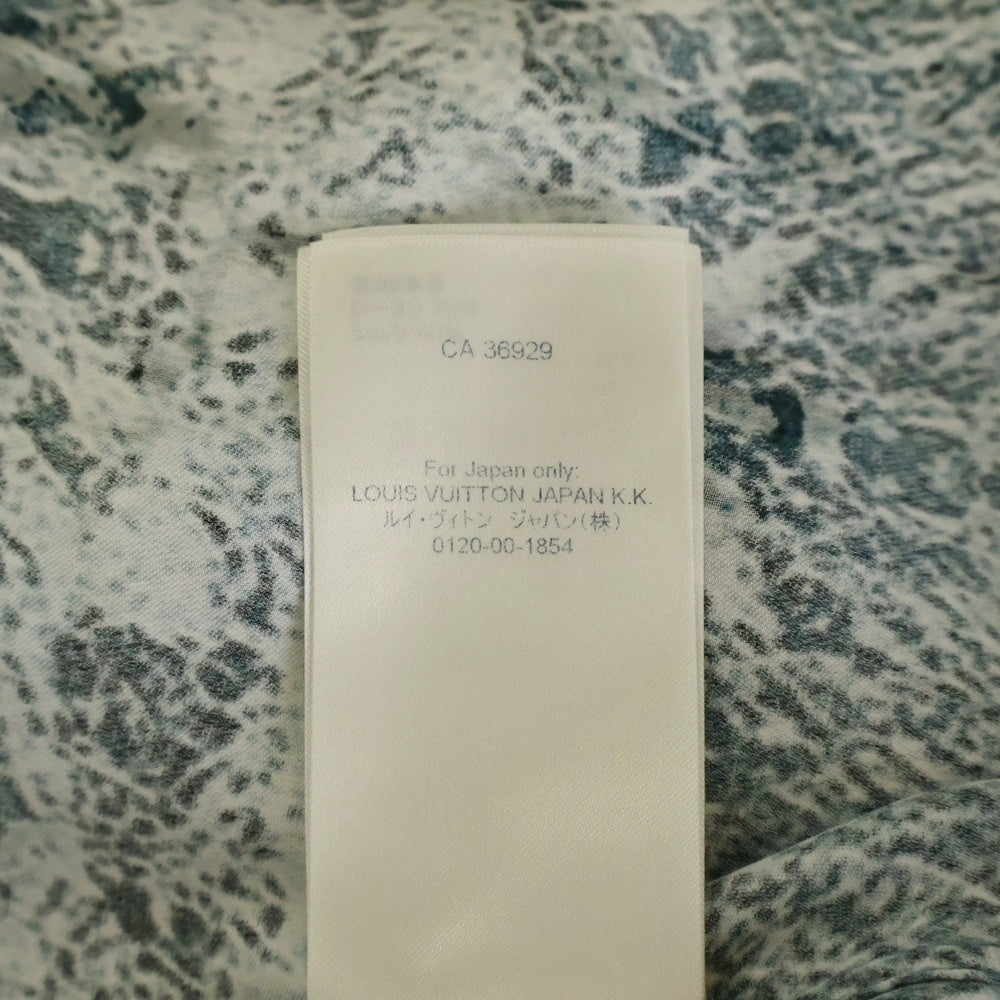 LOUIS VUITTON(ルイヴィトン) 21AW ソルトプリント マーブル レギュラーカラー 半袖シャツ RM212 FS1 HLS72W