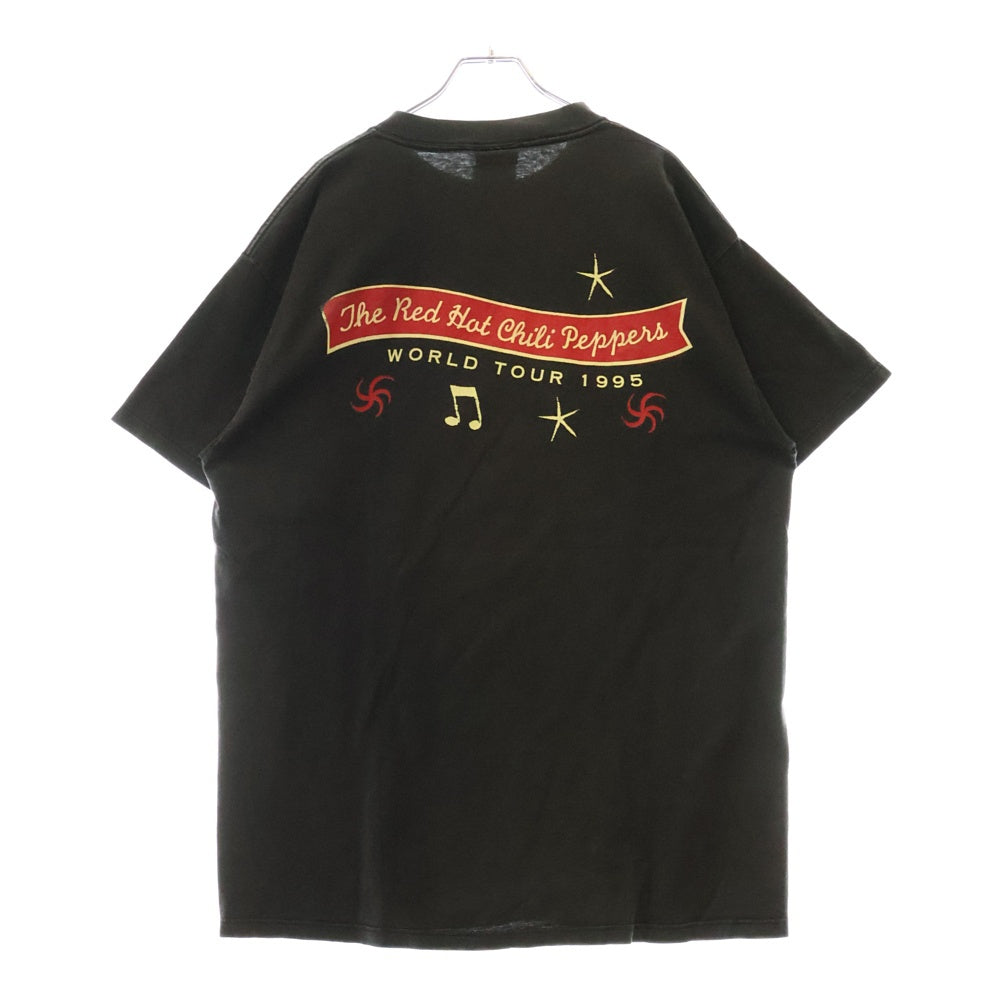 VINTAGE(ヴィンテージ) 90s レッドホットチリペッパーズ ワンホットミニッツ ピアノ 両面プリント 半袖Tシャツ カットソー ブラック