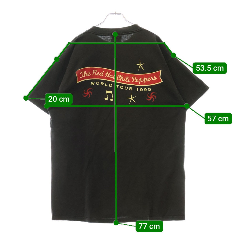VINTAGE(ヴィンテージ) 90s レッドホットチリペッパーズ ワンホットミニッツ ピアノ 両面プリント 半袖Tシャツ カットソー ブラック