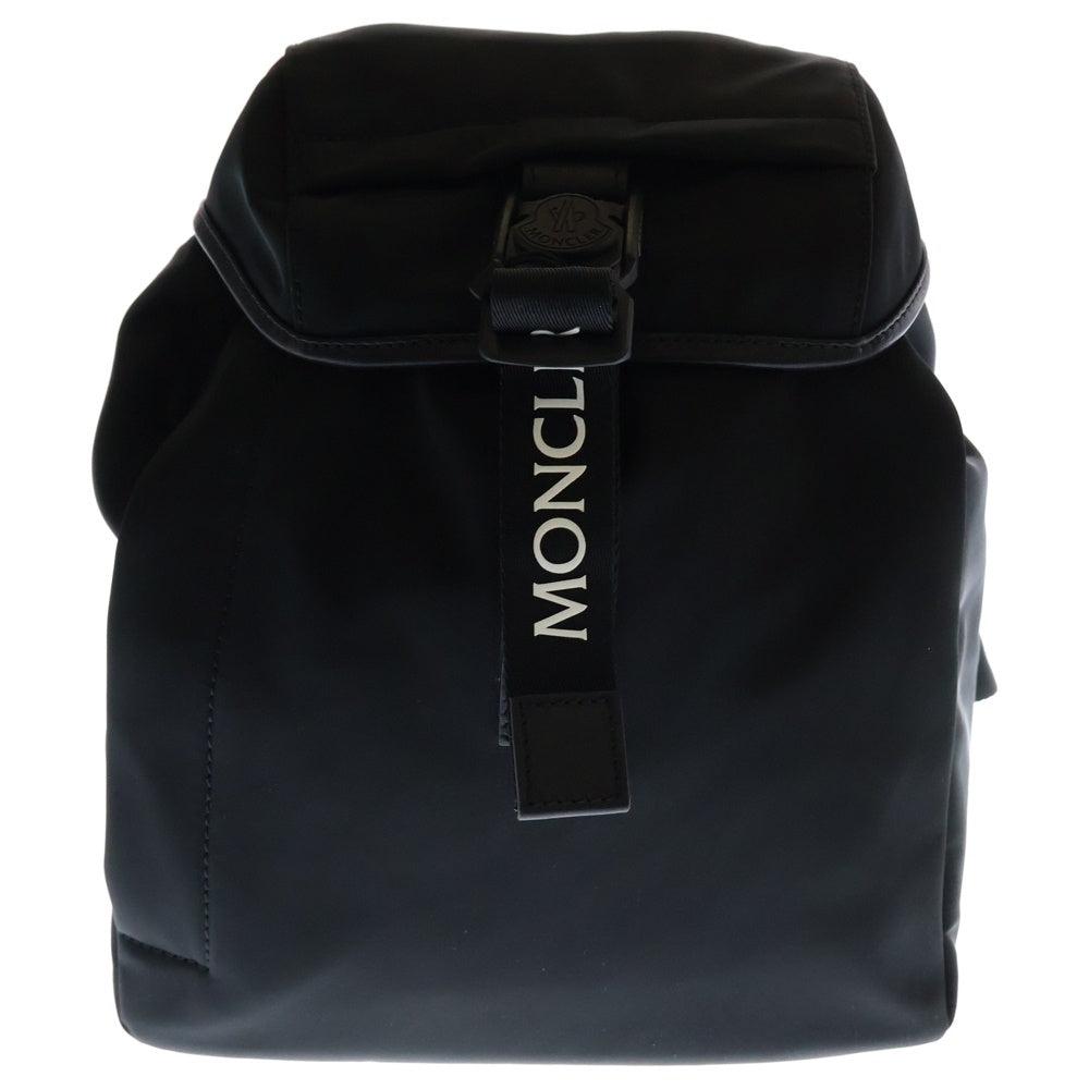 MONCLER(モンクレール) 24AW TRIKCK BACKPACK トリック ナイロン レザー ストラップ バックパック ブラック J209B5A00003 M3873