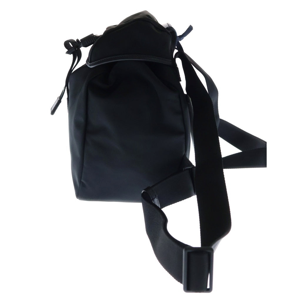 MONCLER(モンクレール) 24AW TRIKCK BACKPACK トリック ナイロン レザー ストラップ バックパック ブラック J209B5A00003 M3873