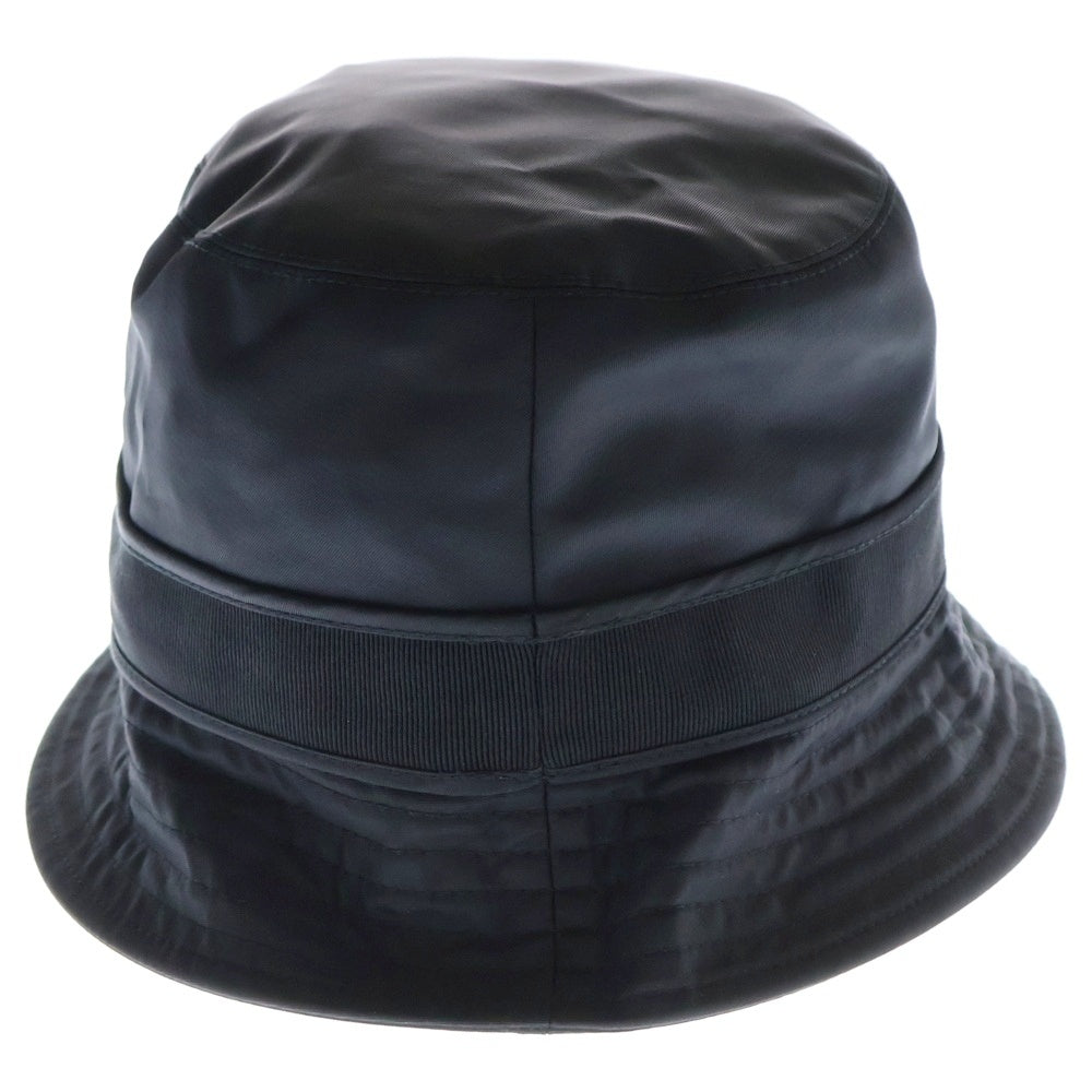 MONCLER(モンクレール) 24SS ロゴテープ ナイロン バケット ハット ブラック J10933B00011 OU282