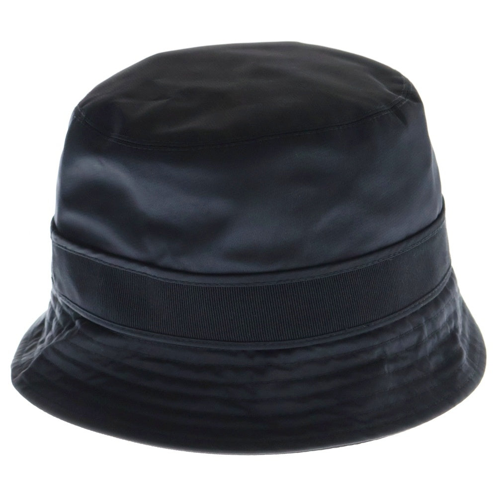 MONCLER(モンクレール) 24SS ロゴテープ ナイロン バケット ハット ブラック J10933B00011 OU282