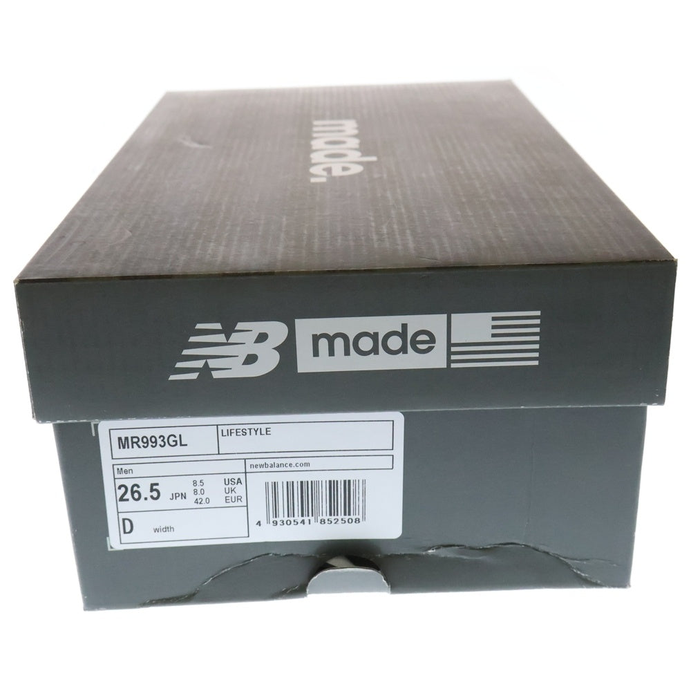 New Balance(ニューバランス) M993GR スウェード レースアップ ローカットスニーカー グレー US8.5/26.5cm