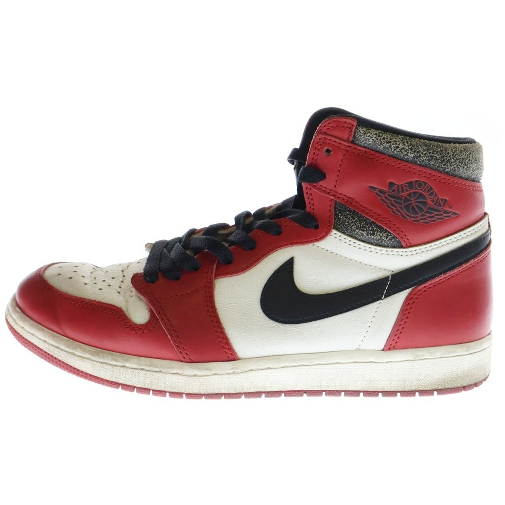 NIKE(ナイキ) AIR JORDAN 1 HIGH OG LOST & FOUND CHICAGO エアジョーダン ワン ロスト & ファウンド シカゴ ハイカットスニーカー レッド US9/27cm DZ5485-612