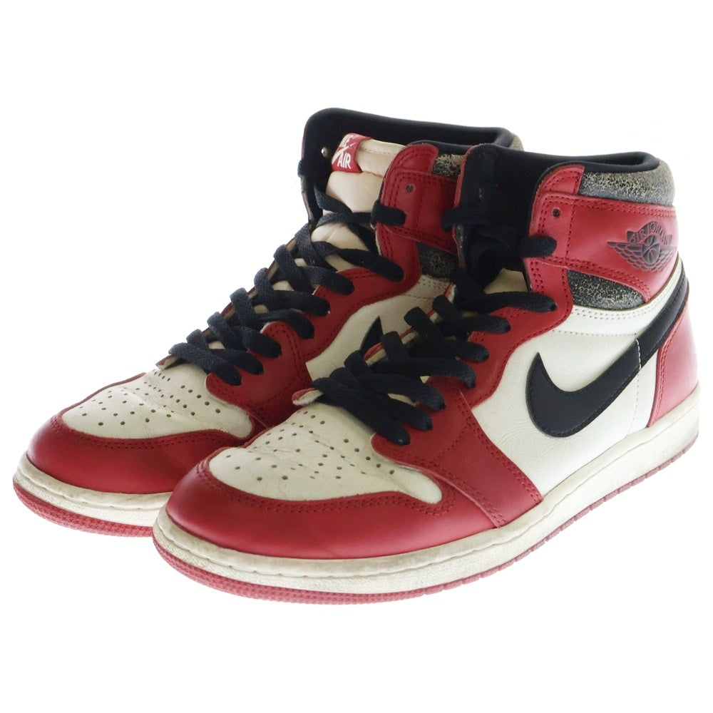 NIKE(ナイキ) AIR JORDAN 1 HIGH OG LOST & FOUND CHICAGO エアジョーダン ワン ロスト & ファウンド シカゴ ハイカットスニーカー レッド US9/27cm DZ5485-612