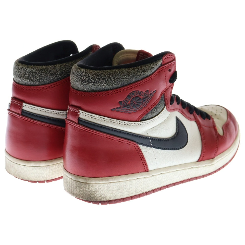 NIKE(ナイキ) AIR JORDAN 1 HIGH OG LOST & FOUND CHICAGO エアジョーダン ワン ロスト & ファウンド シカゴ ハイカットスニーカー レッド US9/27cm DZ5485-612
